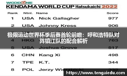 极限运动世界杯季后赛首轮前瞻：呼和浩特队对阵镇江队的配合解析